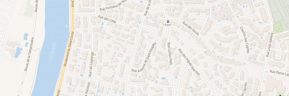 Plan du 13 Rue Antoine de Saint Exupery à Agde
