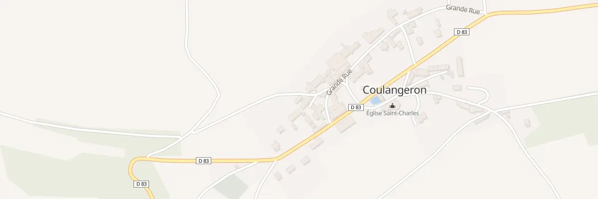 Plan du 3 Rue de la Rougère à Coulangeron