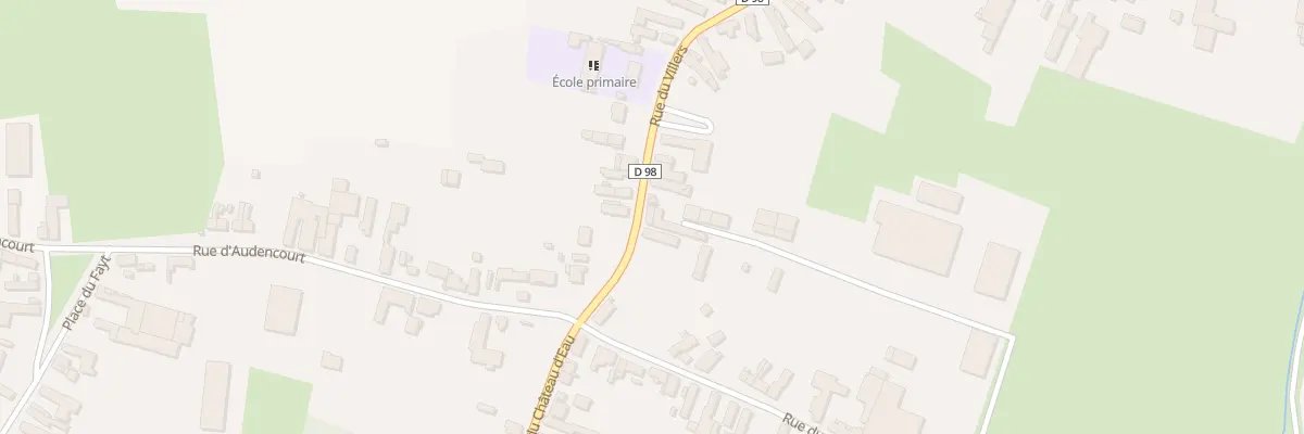 Plan du 25 Rue du Villers à Troisvilles