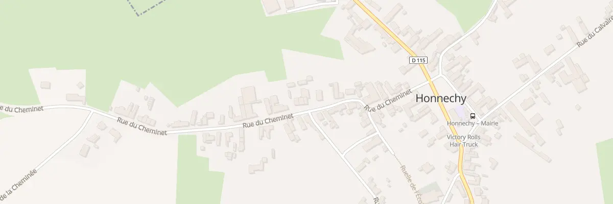 Plan du 14 Rue du Cheminet à Honnechy