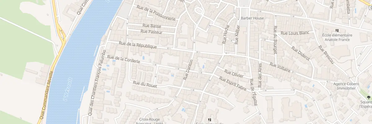 Plan du 8 Rue Danton à Agde