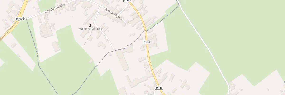 Plan du 25 Rue de Maurois à Honnechy