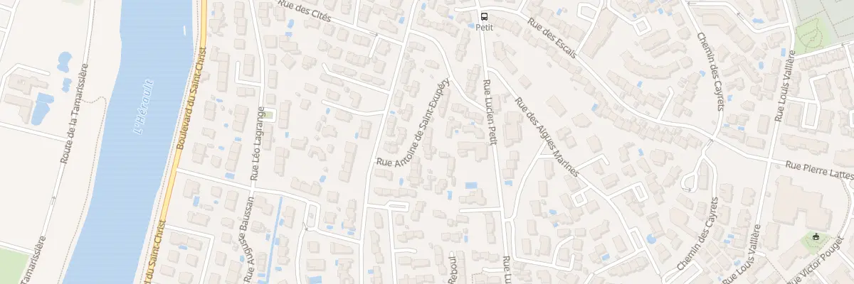 Plan du 16 Rue Antoine de Saint Exupery à Agde