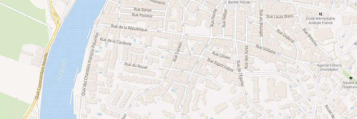Plan du 13 Rue Danton à Agde