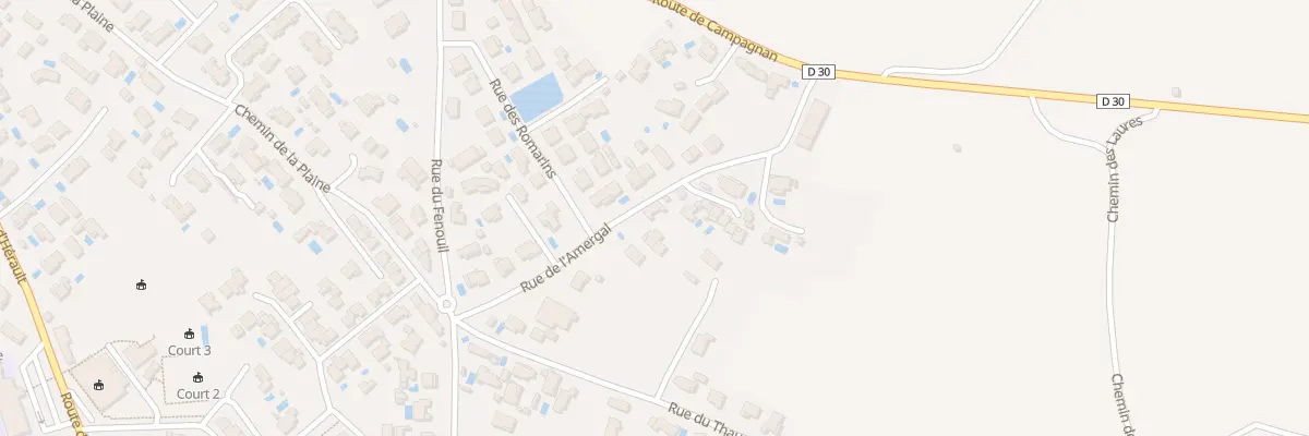 Plan du 170 Rue de l’Amergal à Paulhan