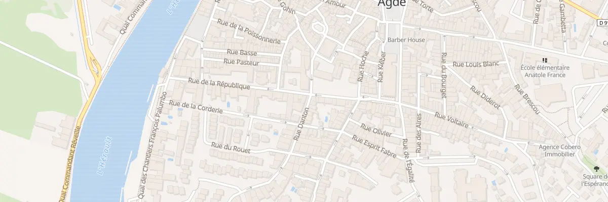 Plan du 2 Rue Danton à Agde