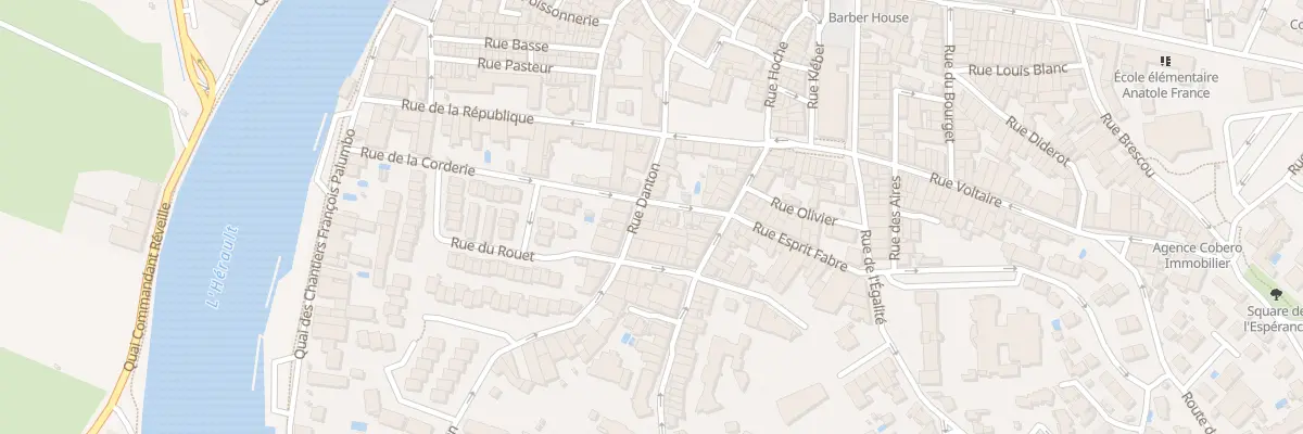 Plan du 11 Rue Danton à Agde