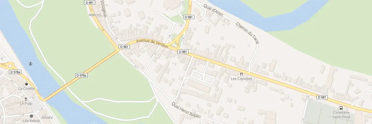 Plan du 35 Av de Verdun à Decize