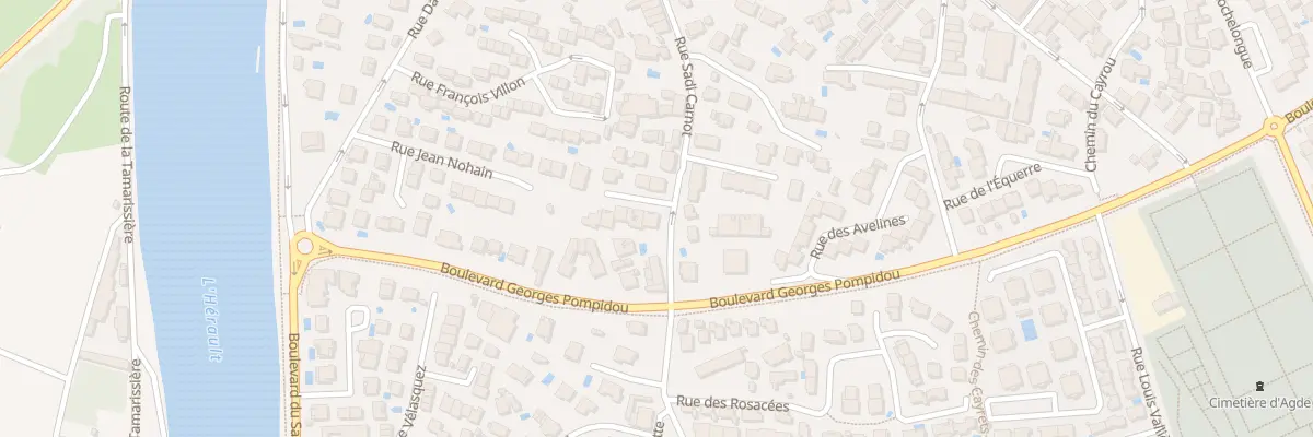 Plan du 1 Pl Saint-Georges à Agde