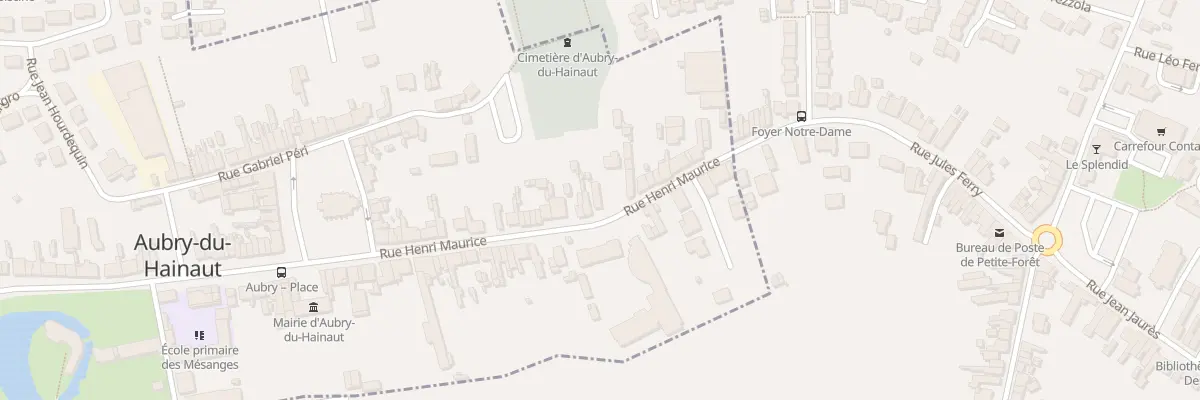 Plan du 22B Rue Henri Maurice à Aubry-du-Hainaut