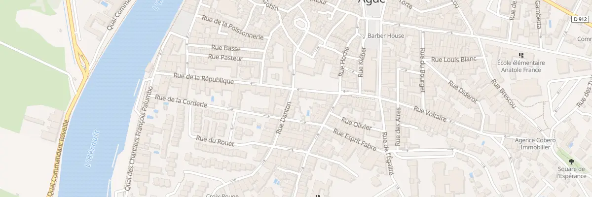 Plan du 1 Rue Danton à Agde