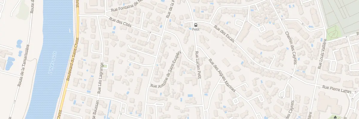 Plan du 24 Rue Antoine de Saint Exupery à Agde