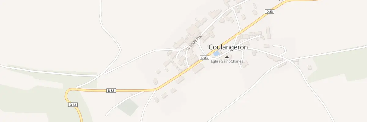 Plan du 1 Vc Grande Rue à Coulangeron