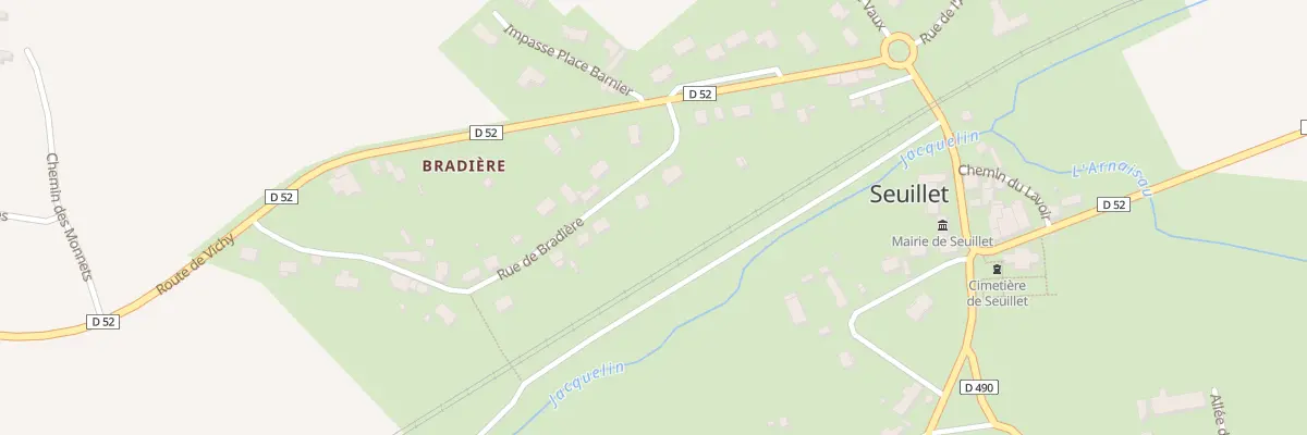 Plan du 5 Rue de Bradière à Seuillet