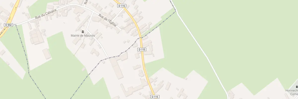 Plan du 32 Rue de Maurois à Honnechy