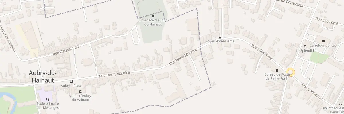Plan du 16 Rue Henri Maurice à Aubry-du-Hainaut