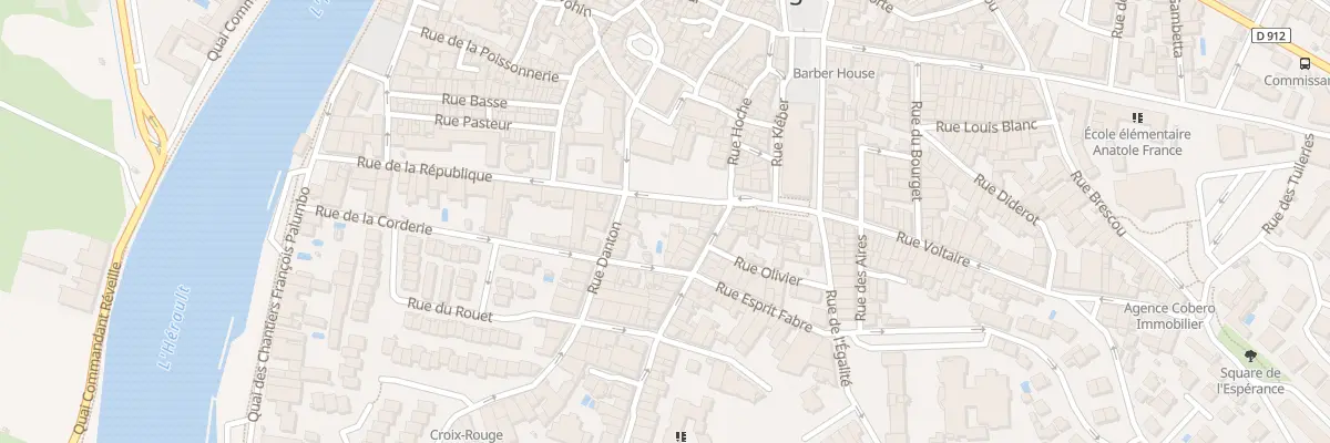 Plan du 60 Rue de la Republique à Agde