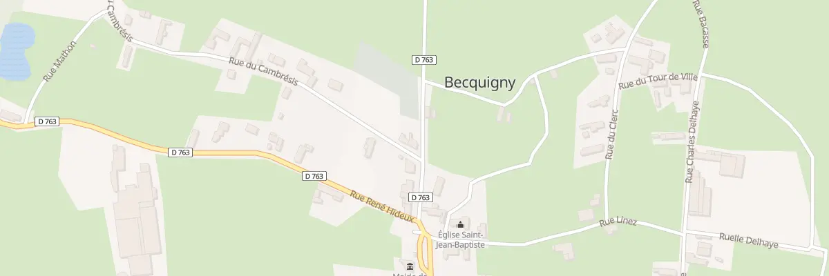 Plan du 78 Rue de la Gare à Becquigny