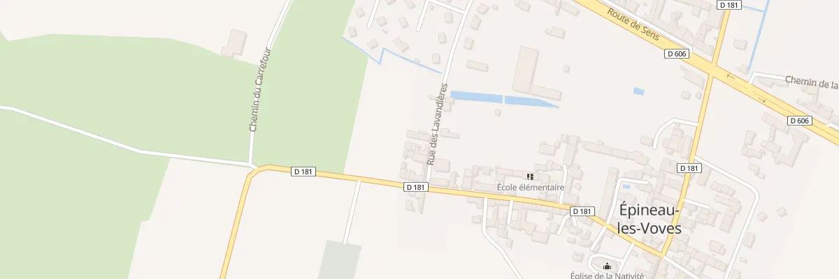 Plan du 16 Rue des Lavandières à Épineau-les-Voves