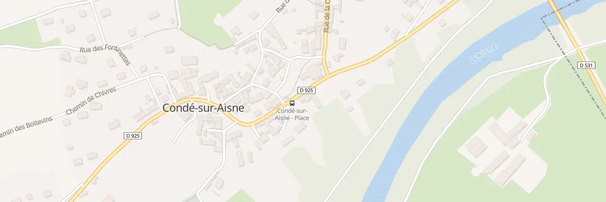 Plan du 34 Route de Vouziers à Condé-sur-Aisne