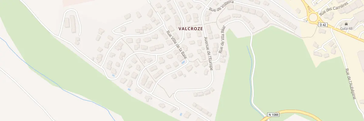 Plan du 1 Rue Ville de la Baie à Mende