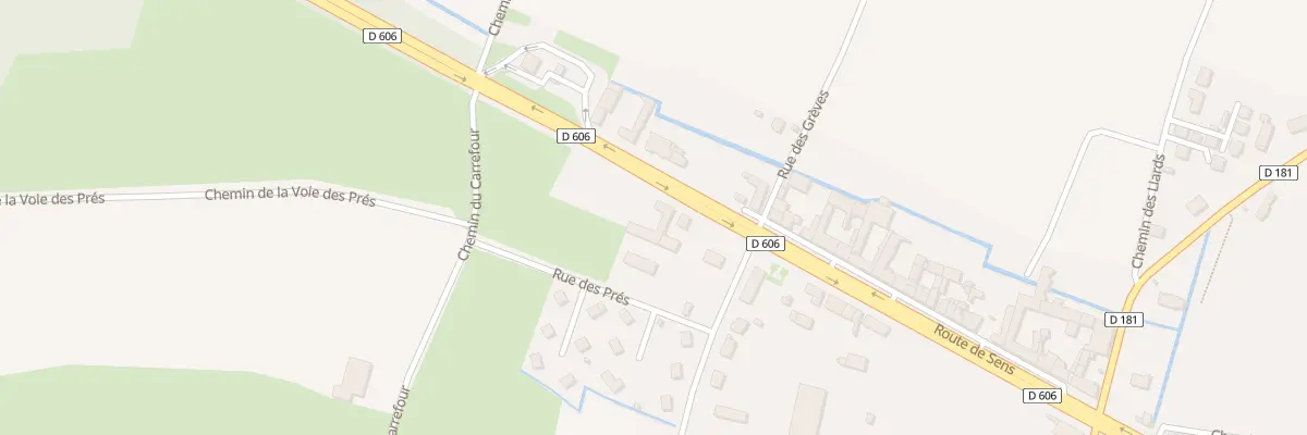 Plan du 25 Rte de Sens à Épineau-les-Voves
