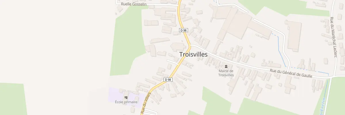 Plan du 2 Rue du Villers à Troisvilles
