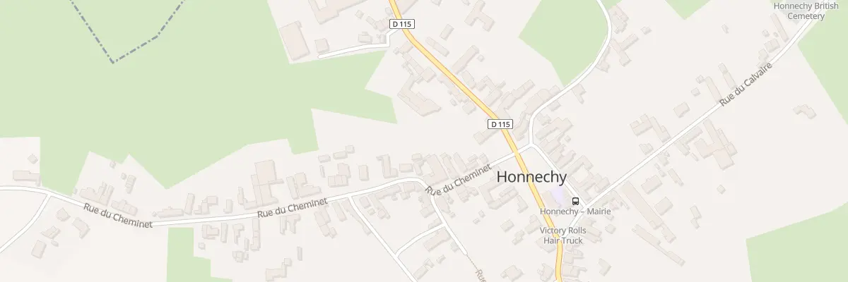 Plan du 6 Rue du Cheminet à Honnechy