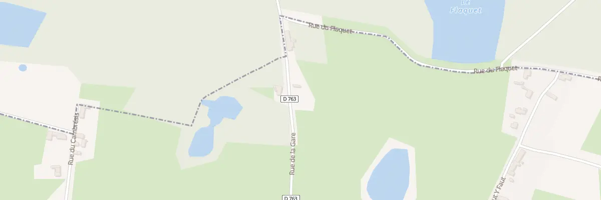 Plan du 494 Rue de la Gare à Becquigny