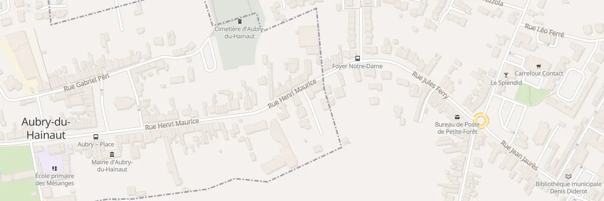 Plan du 7 Rue Henri Maurice à Aubry-du-Hainaut