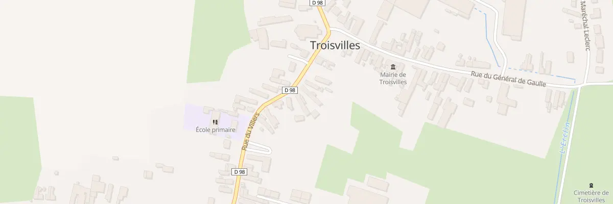 Plan du 9 Rue du Villers à Troisvilles