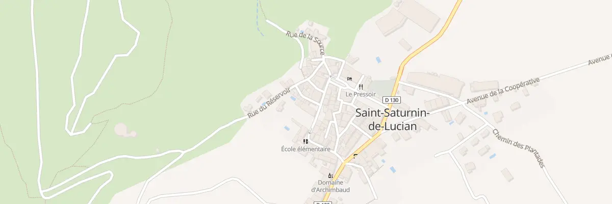 Plan du 1 Rue du Salubert à Saint-Saturnin-de-Lucian