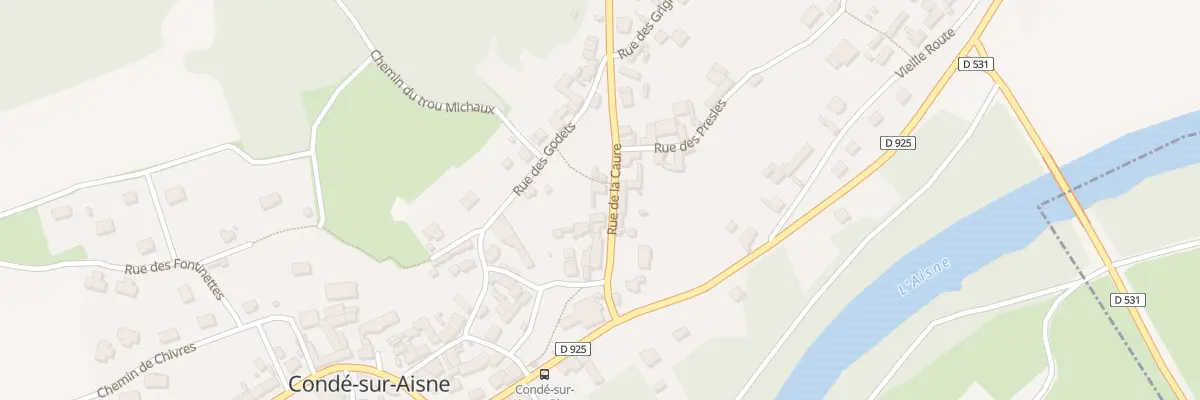 Plan du 5 Rue de la Caure à Condé-sur-Aisne