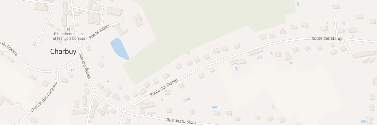 Plan du 13 Rte des Etangs à Charbuy
