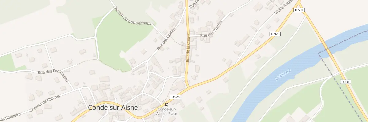 Plan du 3 Rue de la Caure à Condé-sur-Aisne