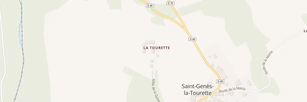 Plan du 5031 La Tourette à Saint-Genès-la-Tourette