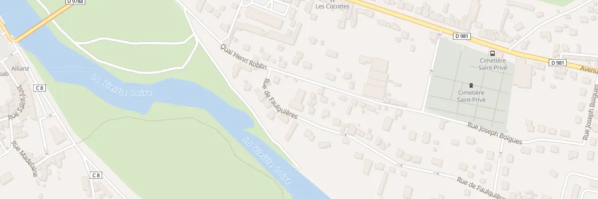 Plan du 6 Rue de Faulquières à Decize
