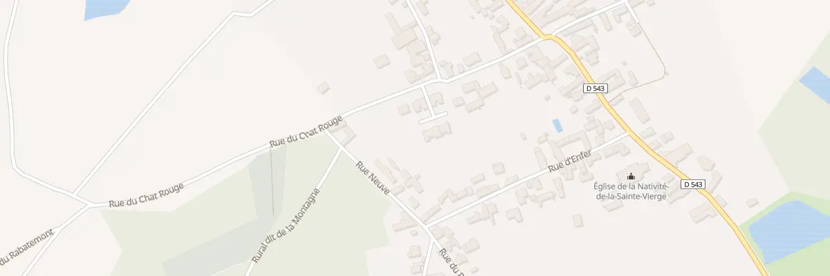 Plan du 9001 Rue du Chat Rouge à Fourdrain