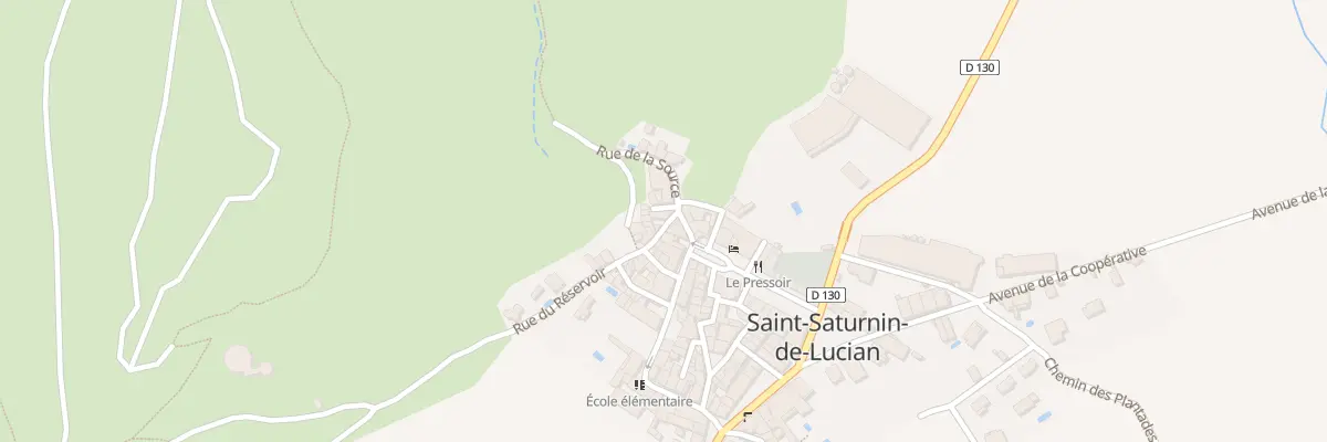 Plan du 5 Rue de la Source à Saint-Saturnin-de-Lucian