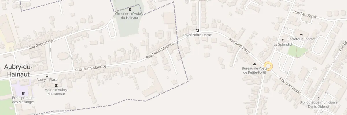 Plan du 3 Rue Henri Maurice à Aubry-du-Hainaut