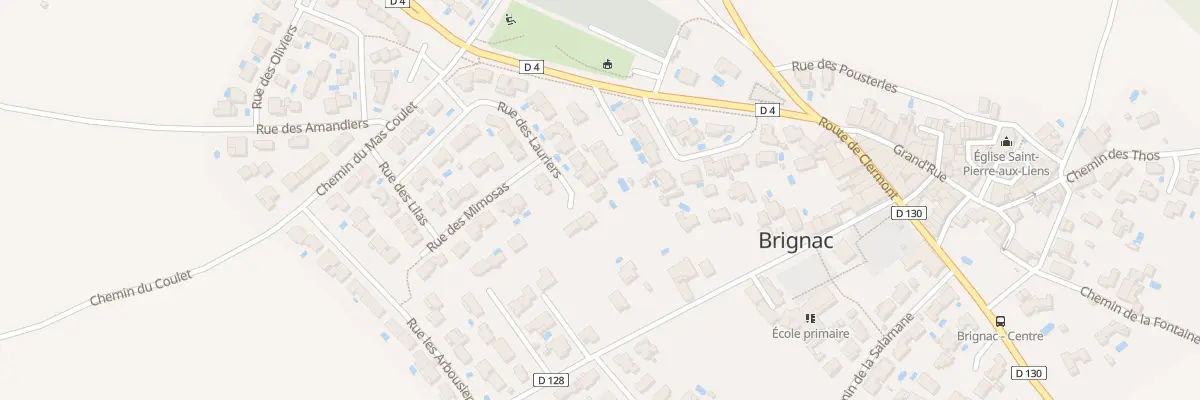 Plan du 18 Rue des Muriers à Brignac