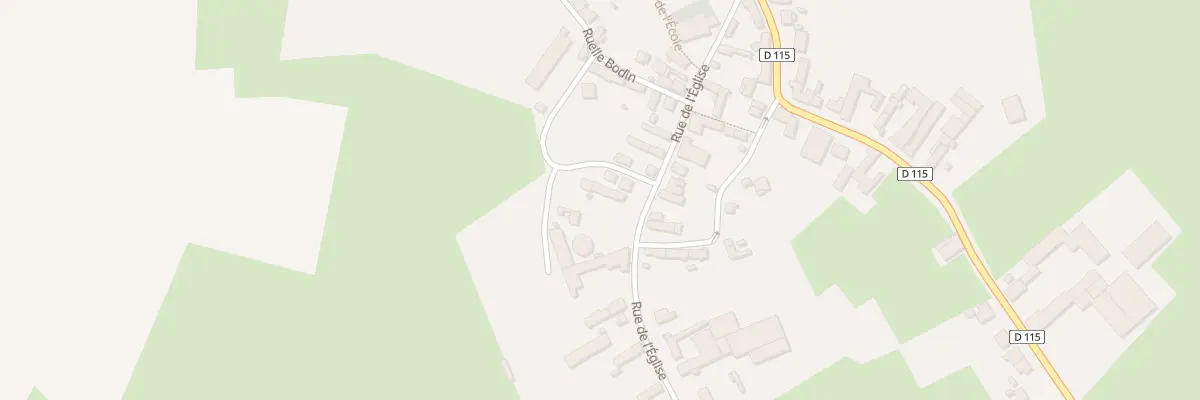 Plan du 14 Rue de l’Eglise à Honnechy