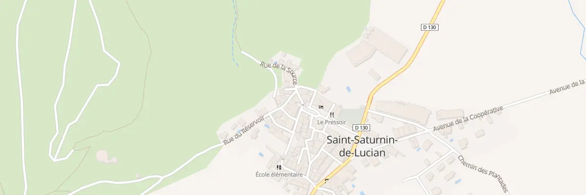 Plan du 1 Rue du Reservoir à Saint-Saturnin-de-Lucian
