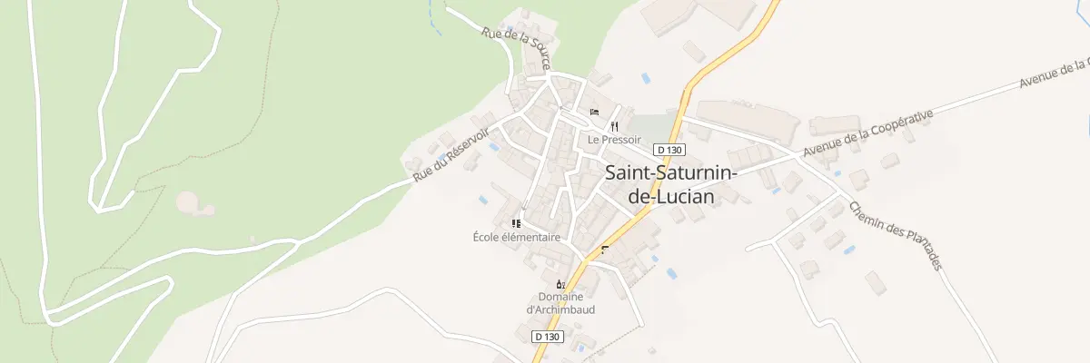 Plan du 10 Rue des Ecoles à Saint-Saturnin-de-Lucian