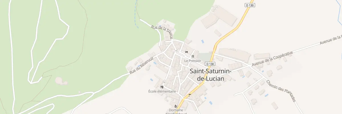 Plan du 1 Pl de la Fontaine à Saint-Saturnin-de-Lucian