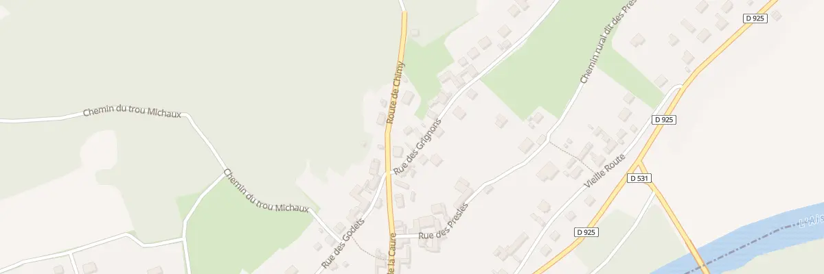 Plan du 1 Rue des Grignons à Condé-sur-Aisne
