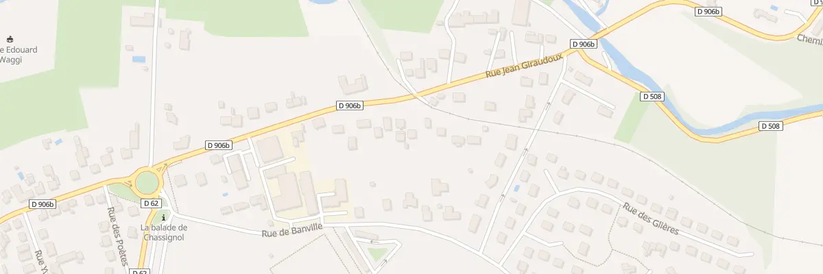 Plan du 74 Rue Jean Giraudoux à Cusset