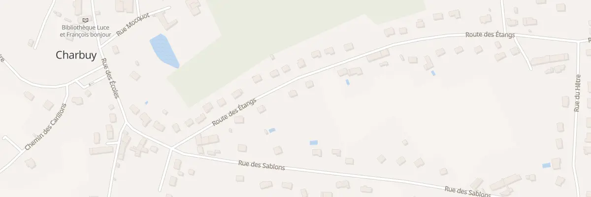 Plan du 12 Rte des Etangs à Charbuy