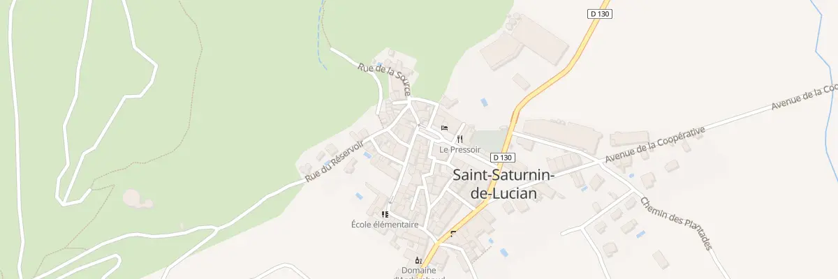 Plan du 2 Pl de la Fontaine à Saint-Saturnin-de-Lucian