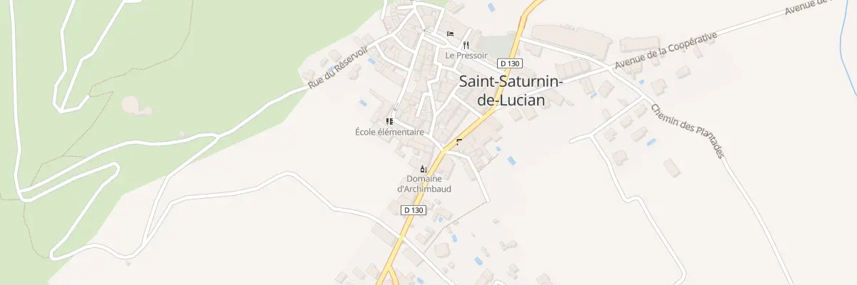 Plan du 1 Rue des Ecoles à Saint-Saturnin-de-Lucian